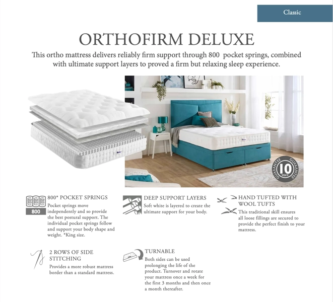 Relyon Orthofirm Deluxe Mattress
